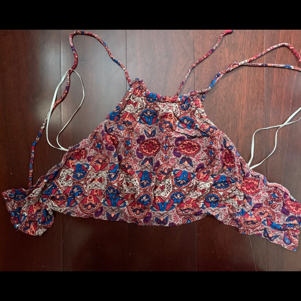 Free people halter cropped top